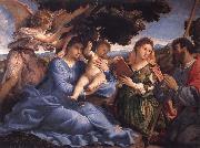Lorenzo Lotto Virgin and Child with SS Catherine and Fames the Greater oil painting picture wholesale